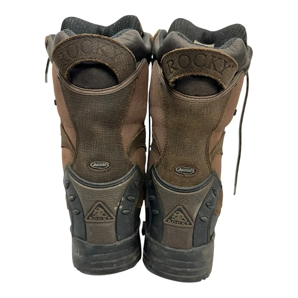 Rocky Men's 9 Leather LaceUp Insulated Snow Boots Thinsulate Ultra 1000g Asystec